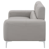 Loveseat - Glenmark Track Arm Upholstered Loveseat Taupe