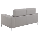 Loveseat - Glenmark Track Arm Upholstered Loveseat Taupe