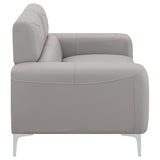 Loveseat - Glenmark Track Arm Upholstered Loveseat Taupe