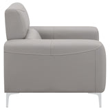 Chair - Glenmark Track Arm Upholstered Chair Taupe