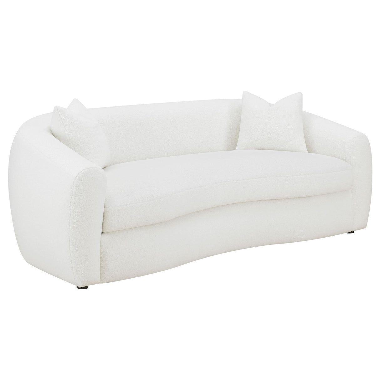 Isabella 2 - piece Upholstered Tight Back Living Room Set White | Coaster | Home Elegance USA