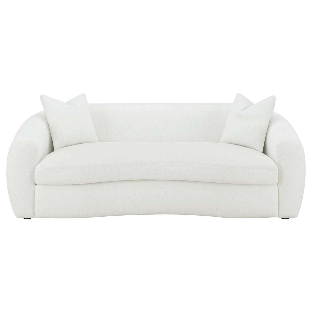 Isabella 2 - piece Upholstered Tight Back Living Room Set White | Coaster | Home Elegance USA