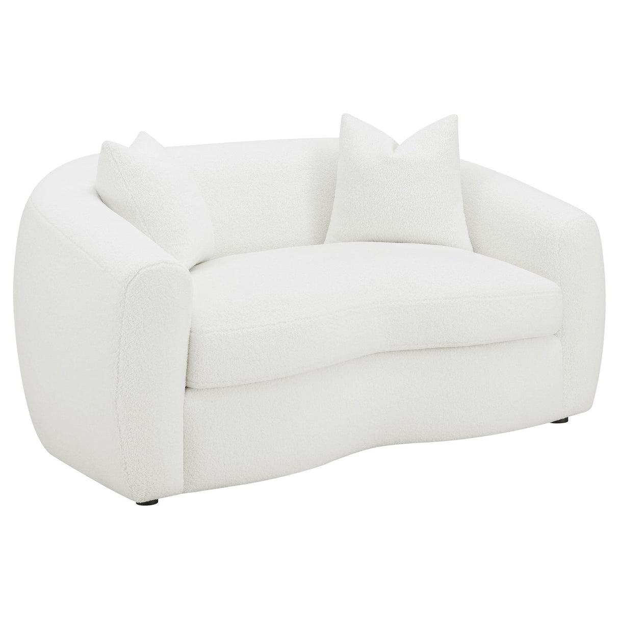 Isabella 2 - piece Upholstered Tight Back Living Room Set White | Coaster | Home Elegance USA