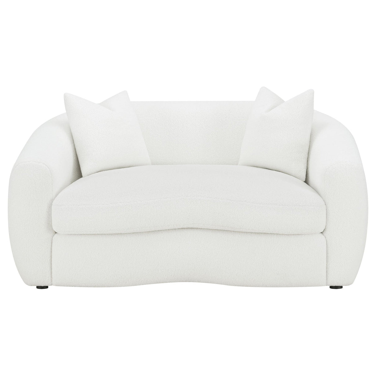 Isabella 2 - piece Upholstered Tight Back Living Room Set White | Coaster | Home Elegance USA