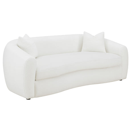 Isabella 3 - piece Upholstered Tight Back Living Room Set White - 509871 - S3 - image - 2