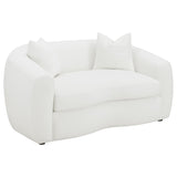 Isabella 3 - piece Upholstered Tight Back Living Room Set White | Coaster | Home Elegance USA