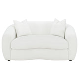 Isabella 3 - piece Upholstered Tight Back Living Room Set White - 509871 - S3 - image - 6