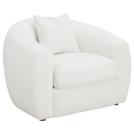 Isabella 3 - piece Upholstered Tight Back Living Room Set White - 509871 - S3 - image - 8