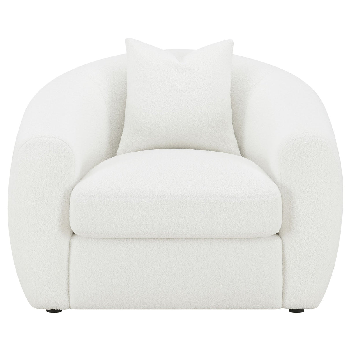 Isabella 3 - piece Upholstered Tight Back Living Room Set White | Coaster | Home Elegance USA