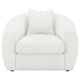 Isabella 3 - piece Upholstered Tight Back Living Room Set White - 509871 - S3 - image - 9