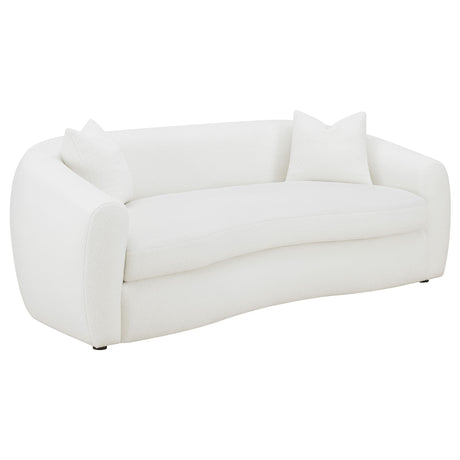 Sofa - Isabella Upholstered Tight Back Sofa White