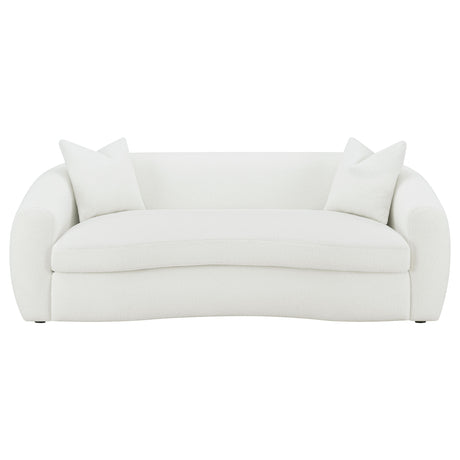 Sofa - Isabella Upholstered Tight Back Sofa White