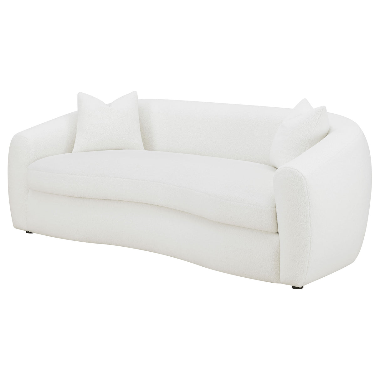 Sofa - Isabella Upholstered Tight Back Sofa White