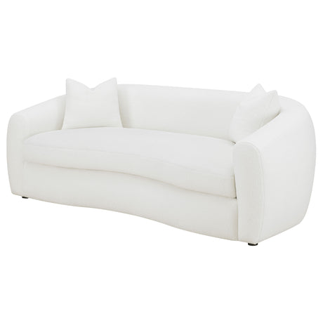 Sofa - Isabella Upholstered Tight Back Sofa White