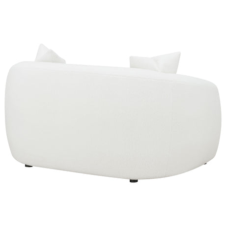 Loveseat - Isabella Upholstered Tight Back Loveseat White