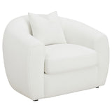 Chair - Isabella Upholstered Tight Back Chair White