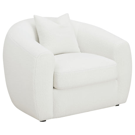 Chair - Isabella Upholstered Tight Back Chair White