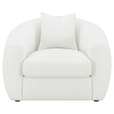 Chair - Isabella Upholstered Tight Back Chair White