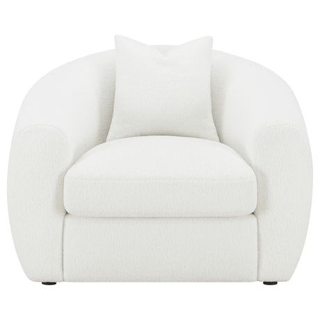 Chair - Isabella Upholstered Tight Back Chair White