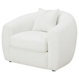 Chair - Isabella Upholstered Tight Back Chair White