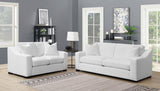 Ashlyn 2 - piece Upholstered Sloped Arms Living Room Set White - 509891 - S2 - image - 1