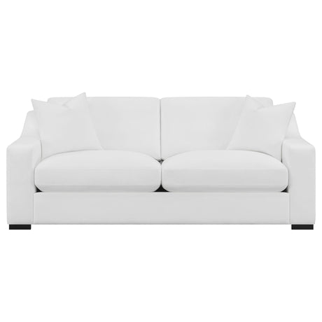 Ashlyn 2 - piece Upholstered Sloped Arms Living Room Set White - 509891 - S2 - image - 3