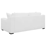 Ashlyn 2 - piece Upholstered Sloped Arms Living Room Set White | Coaster | Home Elegance USA