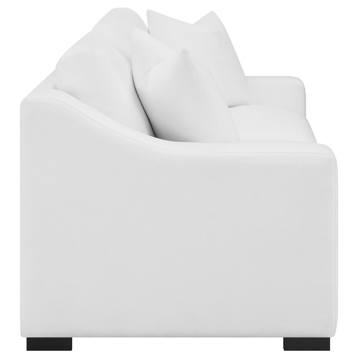 Ashlyn 2 - piece Upholstered Sloped Arms Living Room Set White - 509891 - S2 - image - 5