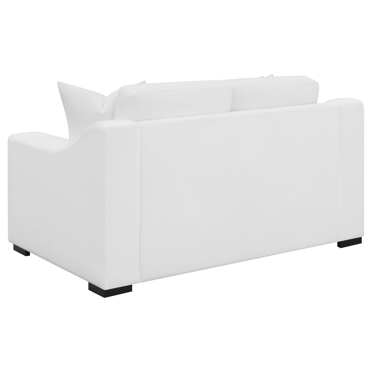 Ashlyn 2 - piece Upholstered Sloped Arms Living Room Set White | Coaster | Home Elegance USA