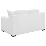 Ashlyn 2 - piece Upholstered Sloped Arms Living Room Set White | Coaster | Home Elegance USA