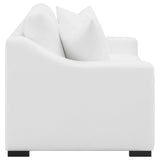 Ashlyn 2 - piece Upholstered Sloped Arms Living Room Set White | Coaster | Home Elegance USA