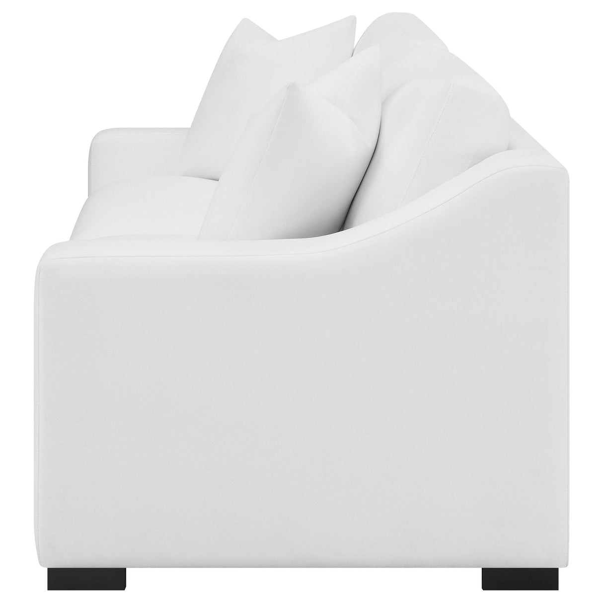 Ashlyn Upholstered Sloped Arms Sofa White | Coaster | Home Elegance USA