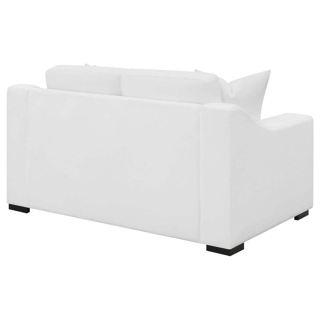 Ashlyn Upholstered Sloped Arms Loveseat White | Coaster | Home Elegance USA