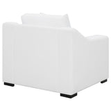 Chair - Ashlyn Upholstered Sloped Arms Chair White