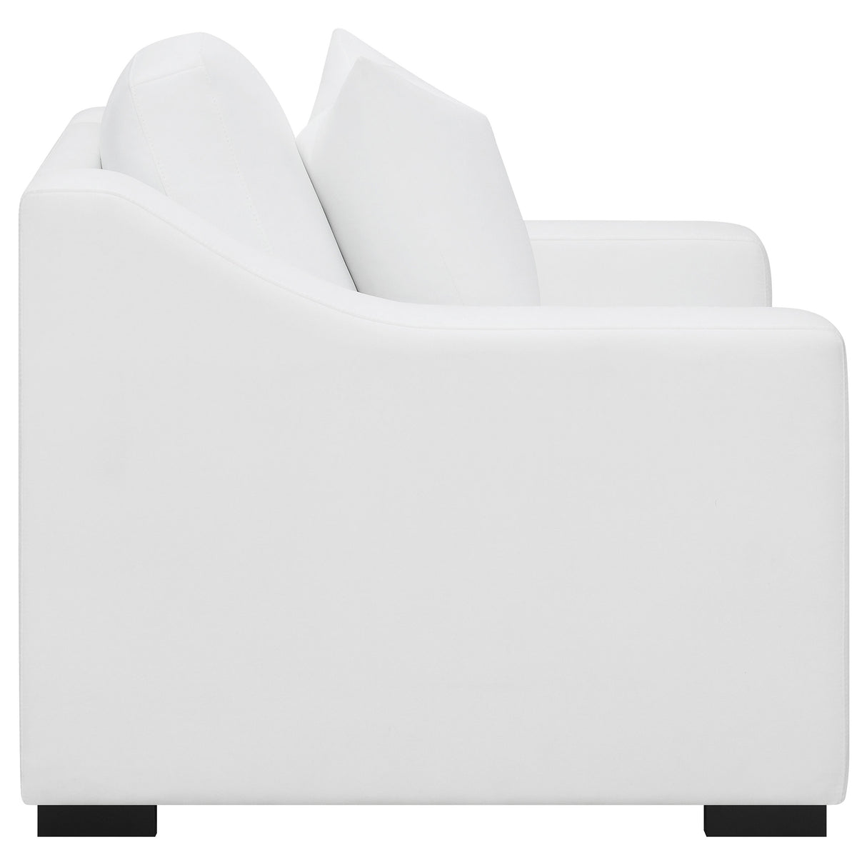 Chair - Ashlyn Upholstered Sloped Arms Chair White