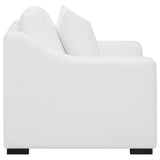 Chair - Ashlyn Upholstered Sloped Arms Chair White