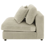 Armless Chair - Blaine Upholstered Armless Chair Sand | Coaster | Home Elegance USA