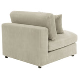 Armless Chair - Blaine Upholstered Armless Chair Sand | Coaster | Home Elegance USA