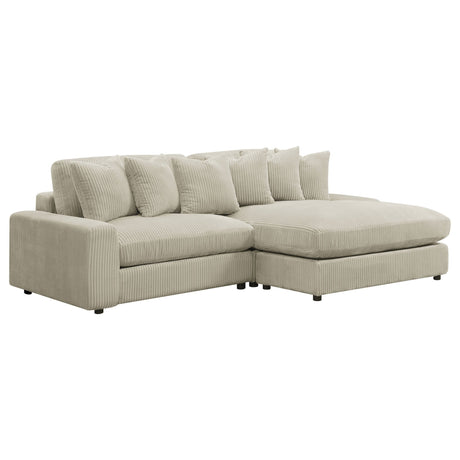 Blaine Upholstered Reversible Sectional Sofa Sand | Coaster - 509899 - Home Elegance USA - 1