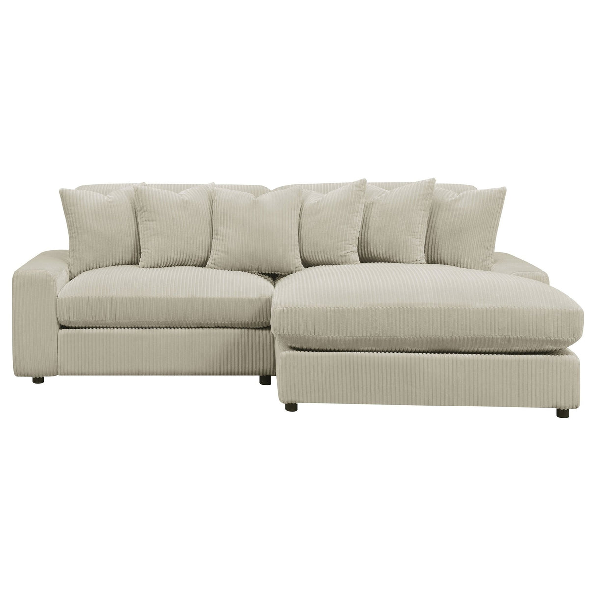 Blaine Upholstered Reversible Sectional Sofa Sand | Coaster | Home Elegance USA