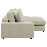 Blaine Upholstered Reversible Sectional Sofa Sand | Coaster | Home Elegance USA