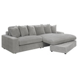 Blaine Upholstered Reversible Sectional Fog | Coaster - 509900 - Home Elegance USA - 3