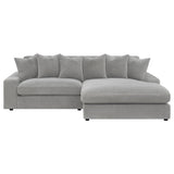 Blaine Upholstered Reversible Sectional Fog | Coaster - 509900 - Home Elegance USA - 5