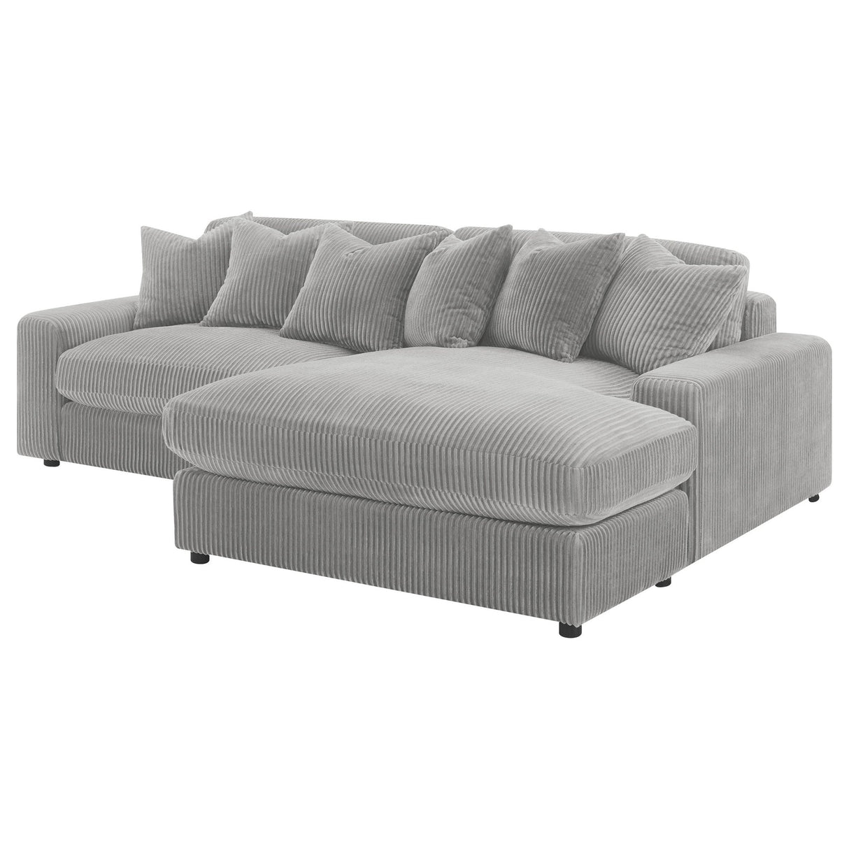 Blaine Upholstered Reversible Sectional Fog | Coaster - 509900 - Home Elegance USA - 7