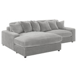 Blaine Upholstered Reversible Sectional Fog | Coaster - 509900 - Home Elegance USA - 8