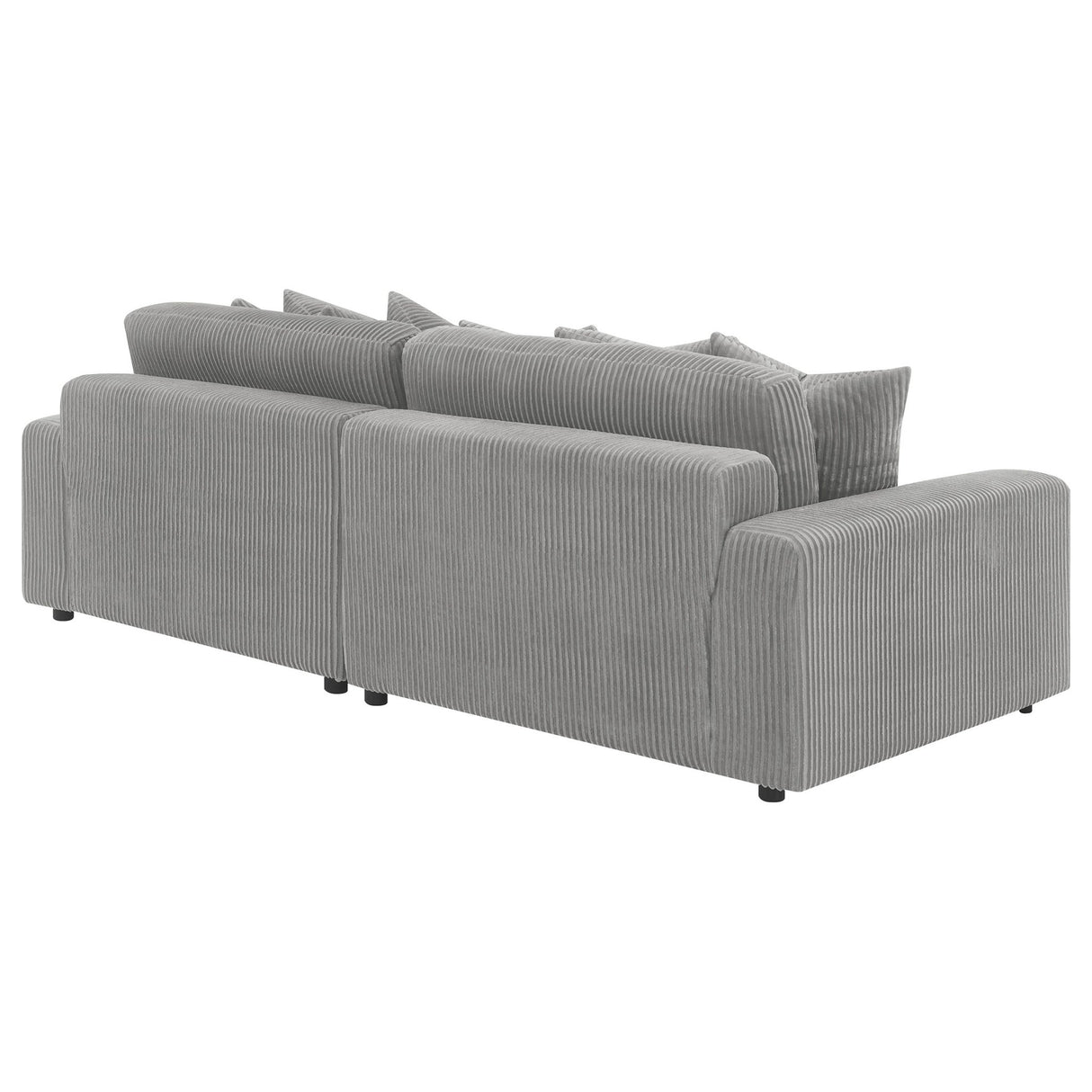 Blaine Upholstered Reversible Sectional Fog | Coaster | Home Elegance USA