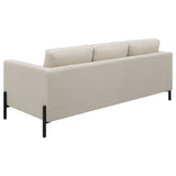 Tilly 3 - piece Upholstered Track Arms Sofa Set Oatmeal | Coaster | Home Elegance USA