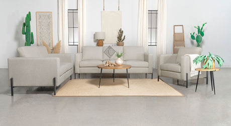 Sofa - Tilly Upholstered Track Arms Sofa Oatmeal