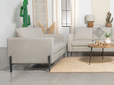 Loveseat - Tilly Upholstered Track Arms Loveseat Oatmeal