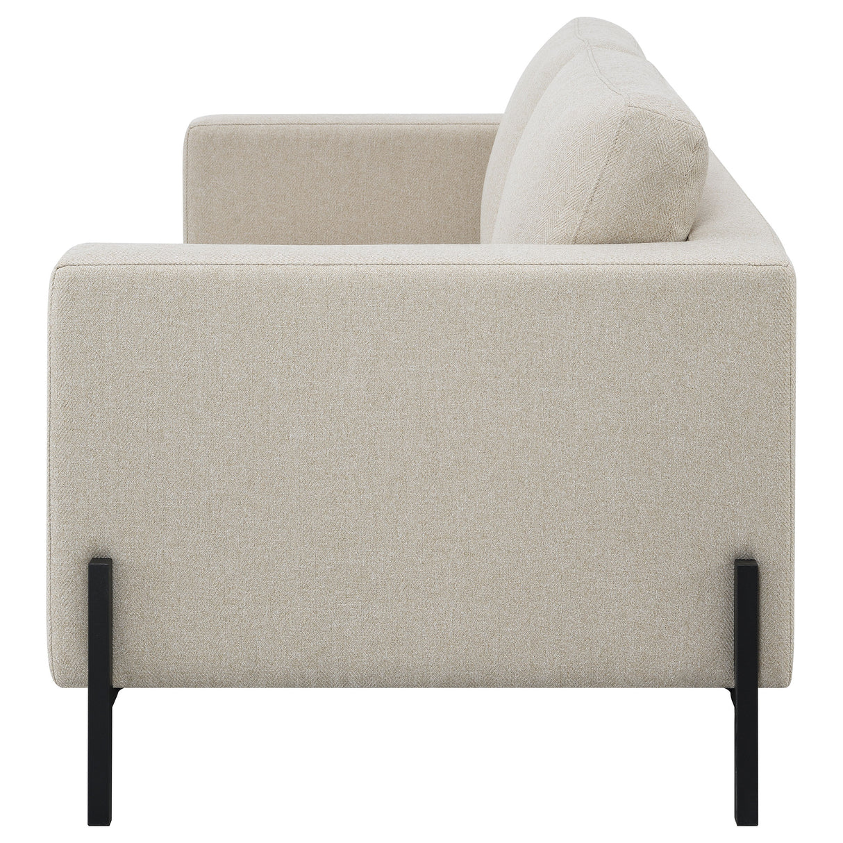 Loveseat - Tilly Upholstered Track Arms Loveseat Oatmeal